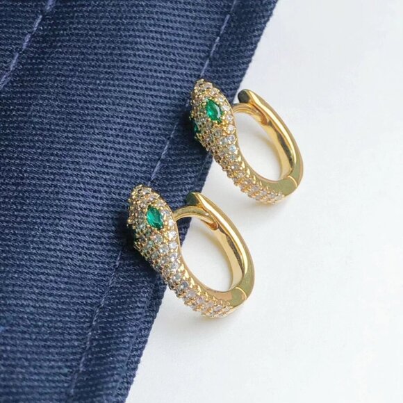 APM Monaco Kaa Circle Earrings - Gold - Picture 4 of 6